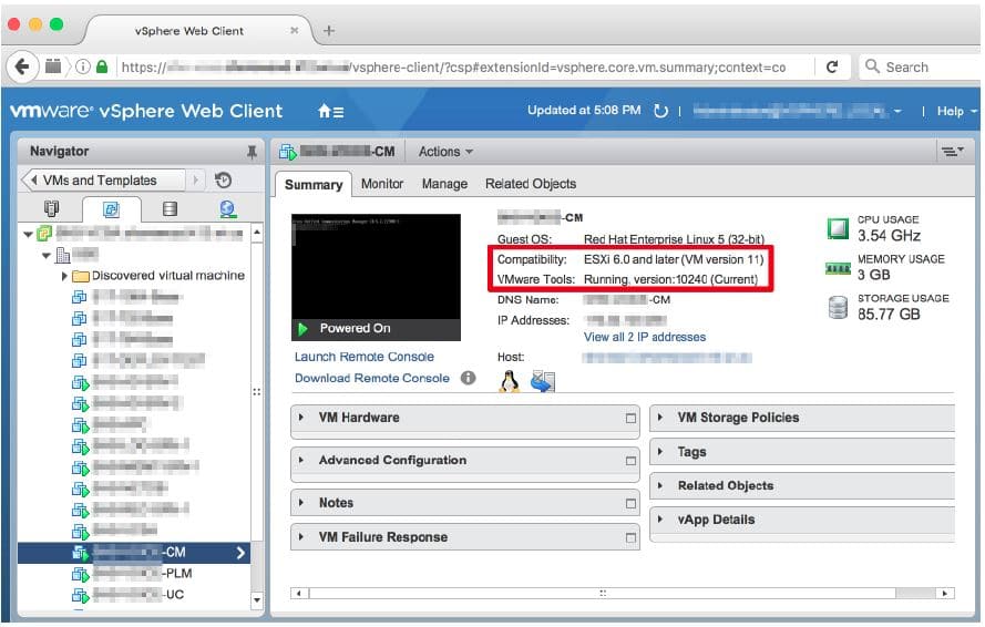 opengl support for vmware esxi client